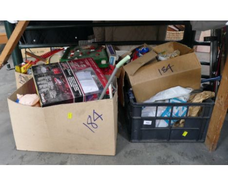 5 boxes of vintage children's toys and games