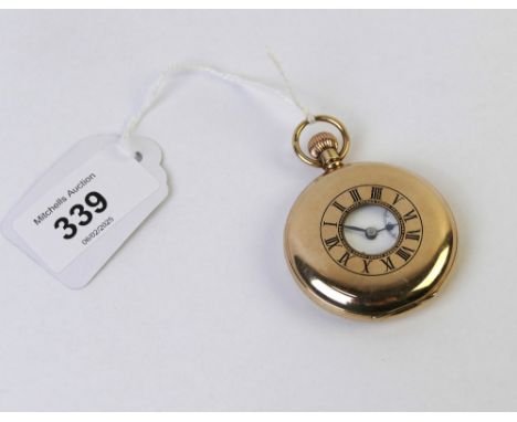 Pocket watch with 9ct gold back. Marked inside J.W Benson.