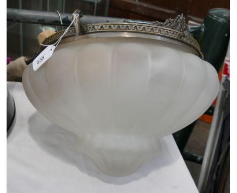 Vintage Art Deco style glass light fitting