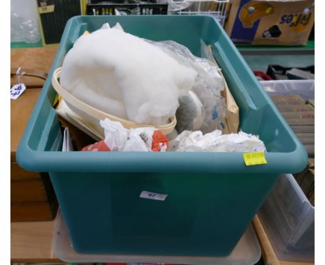 Sewing box with contents and box of sewing and embroidery accessories etc