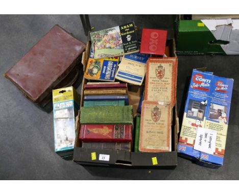 Popular edition Ordnance Survey 1" maps of Scotland, vintage books - Grit and Character for Boys and other items