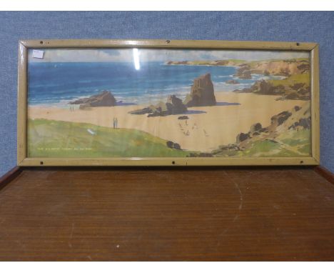 An Atlantic by the Coast railway advertising print, framed 