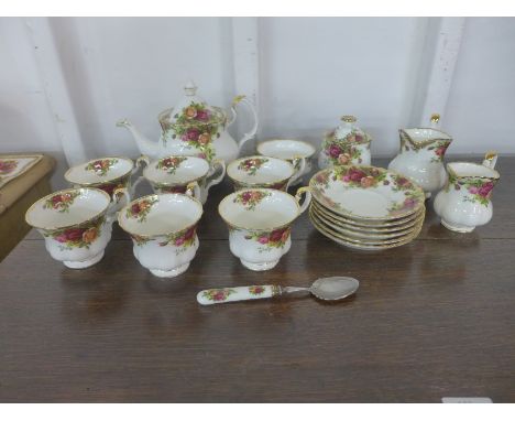 A Royal Albert Old Country Roses tea service 
