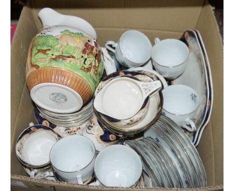 Assorted ceramics including a Wood &amp; Sons Royal pattern imari part tea service, a Wedgwood Dye Ken John Peel jug, a Czech