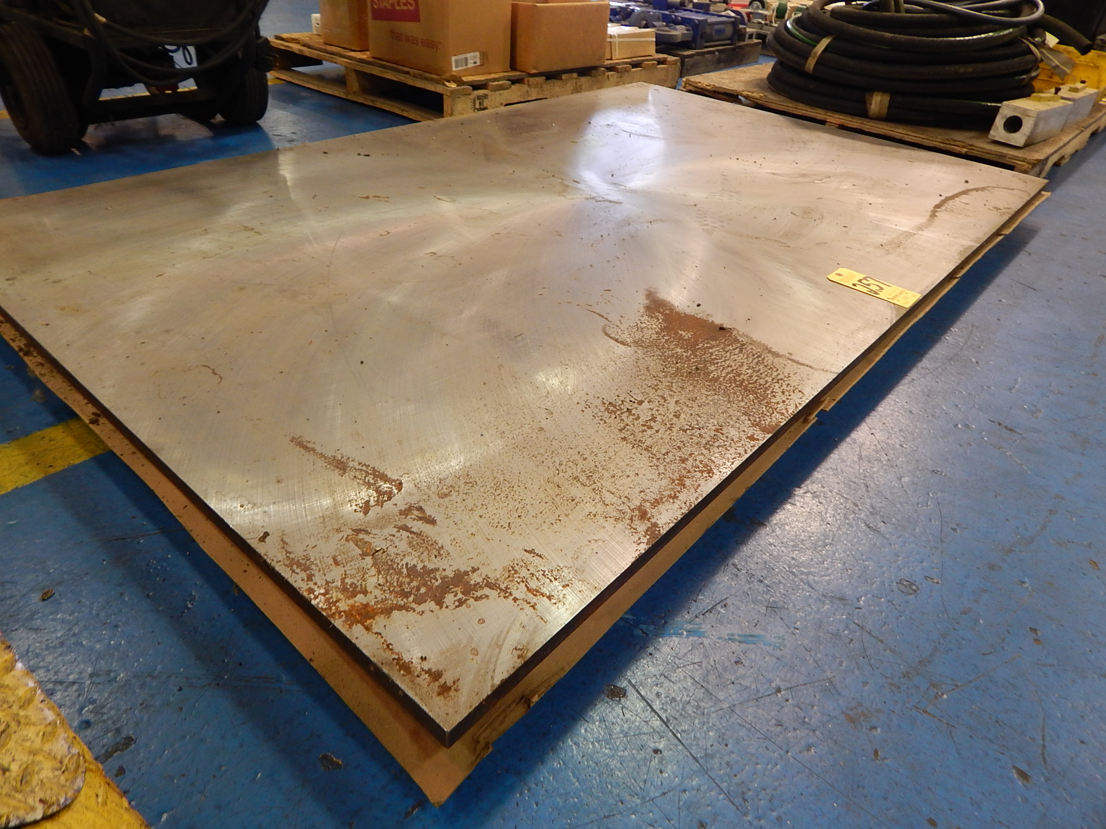 Blanchard Ground Steel Plate, 53" x 85" x 1" Thick