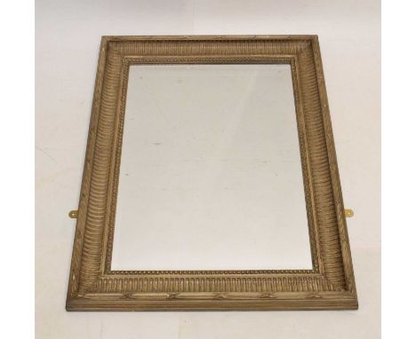 Modern 'Oka' rectangular bevelled edged wall mirror, 48.5cm x 68cm high 