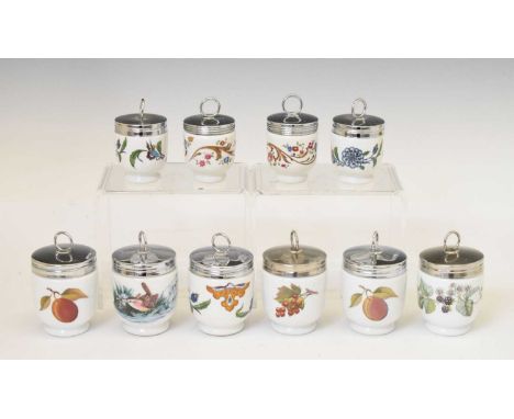 Quantity of Royal Worcester egg coddlers