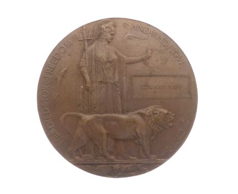First World War Memorial plaque to Edward Yapp