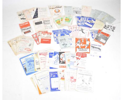 Large collection of mainly pre-1960s football programmes to include; Rangers V Clyde 8th September 1954, Stirling Albion V Cl