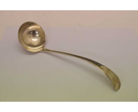 Late Victorian silver ladle, London 1900, sponsor's mark for Josiah Williams &amp; Co. 303g approx