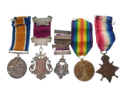 First World War medal trio awarded to Private T. Grantham of the Royal Army Medical Corps comprising; War Medal, Victory Meda