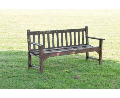 Lister &amp; Co. teak garden bench or seat, 160cm wide