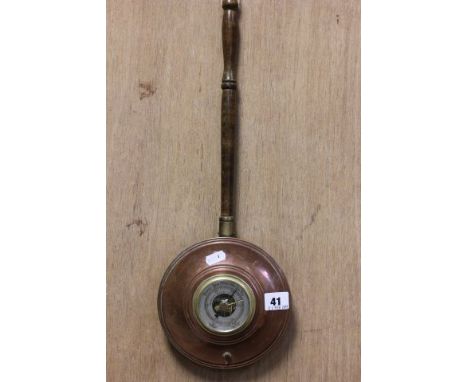 A Novelty Barometer in the form of a Bedpan 