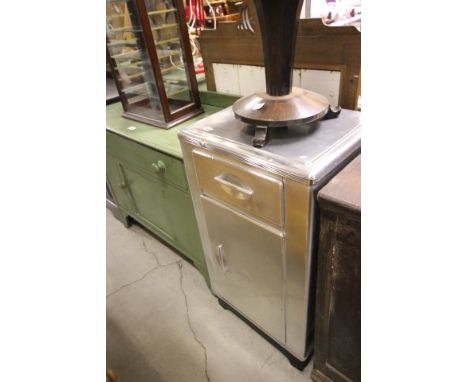 A Vintage Polished Metal Food Cupboard 