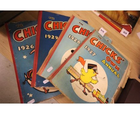 Five Vintage Childrens Annuals The Chicks Own Annuals 1926-1930