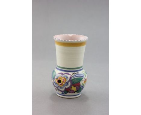 A Poole Pottery Vase with floral decoration 