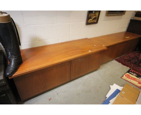 A Pair of Light Mahogany Low Cabinets 