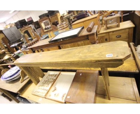 A Substantial Elm Bench, 4'