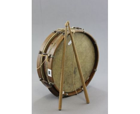 A Vintage Drum with Sticks 