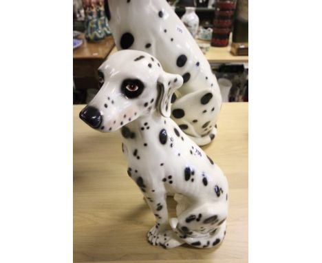 A Large Ceramic Dalmatian Dog 