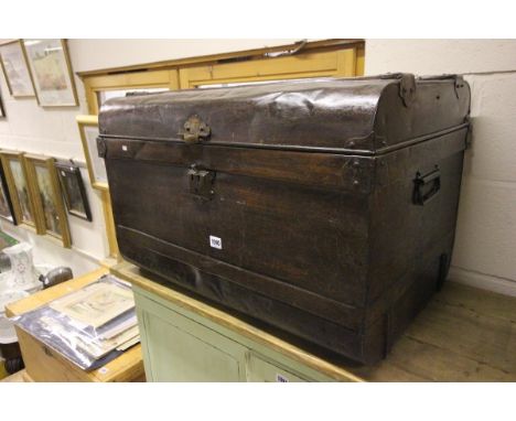 A Victorian Metal Travelling Trunk 