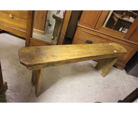 A Substantial Elm Bench, 4'