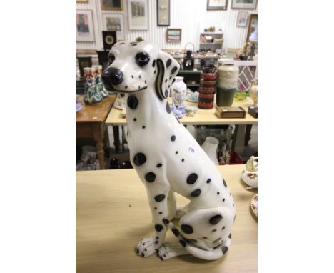 A Large Floor Standing Ceramic Dalmatian