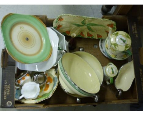A Collection of 1930's Ceramics including Shelley, Spode Royal Jasmine Foley 'Peacock Part Tea Service etc