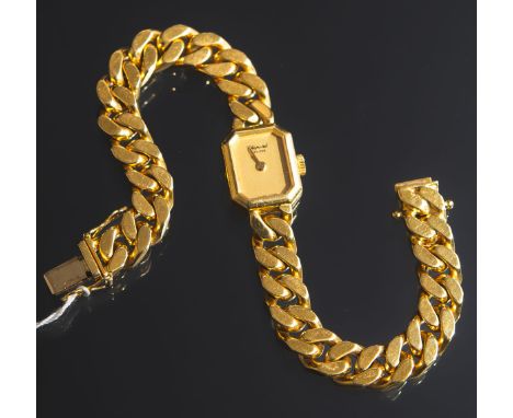 Chopard - Damenarmbanduhr 750 GG, goldfarbenes Zifferblatt m. goldfarbenen Zeigern,Handaufzug, Ref.: D 6799, Geh.Nr.: 169657-