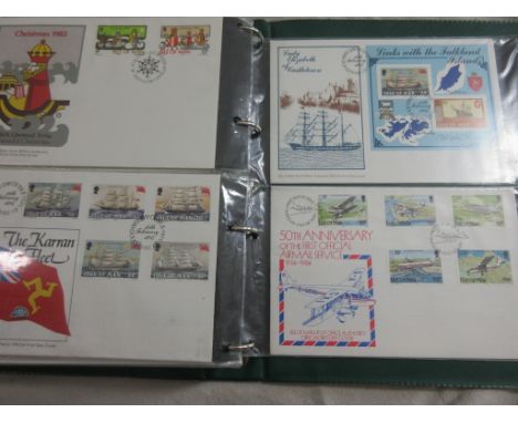 Album cont colln 1970s Isle of Man FIrst Day  Covers, approx 50.