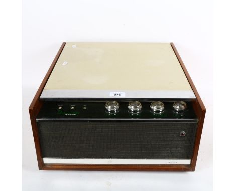 Dansette Prince record player, with Garrard auto-change record deck 