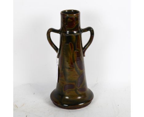 Royal Doulton Art Nouveau 2-handled vase, 24cm 