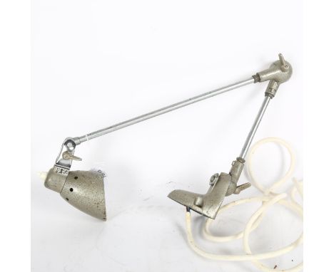 A Vintage ELTE PL800 metal anglepoise type desk lamp 