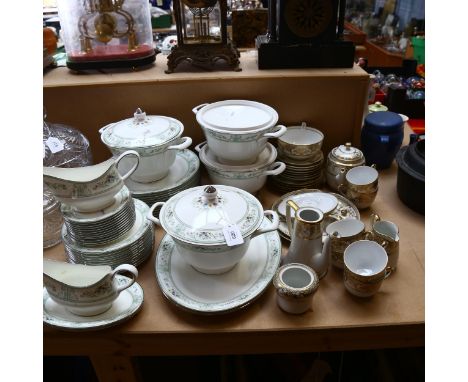 Wedgwood Agincourt dinner service, including vegetable tureens and sauce boats, and a Noritake tea set 