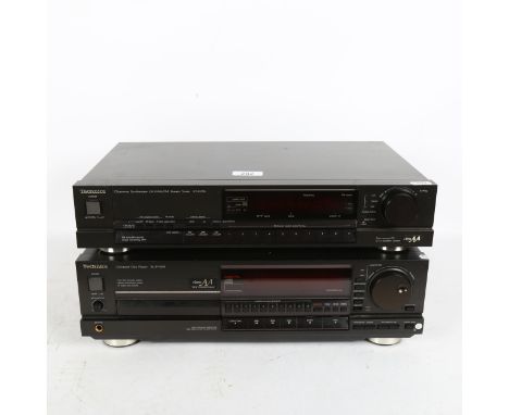 Technics ST-G70L quartz synthesiser, LW-MW-FM stereo tuner, and Technics compact disc player, SL-P1000 