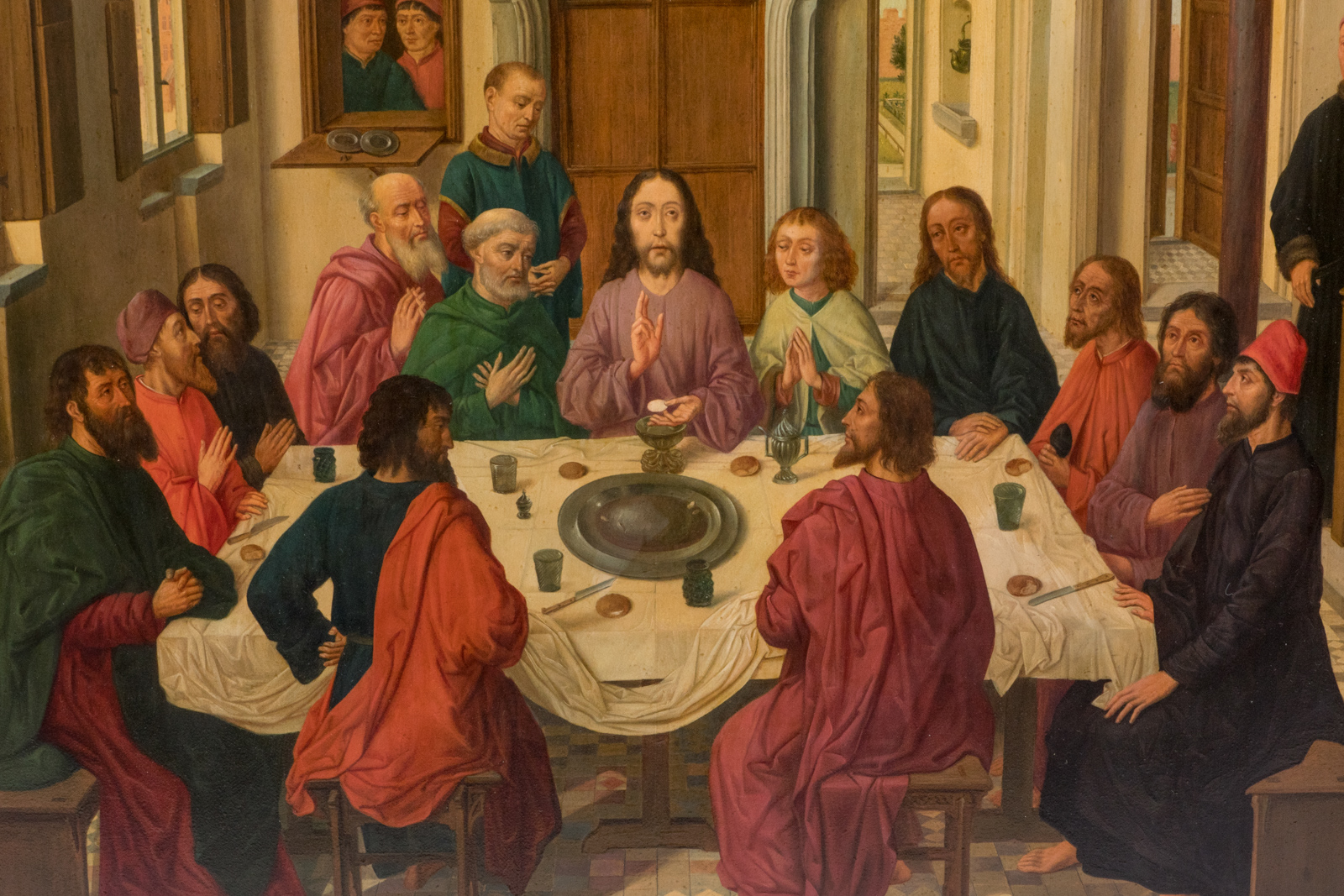 The Last Supper After Dirk Bouts Presumably By Poupaert L Oil On