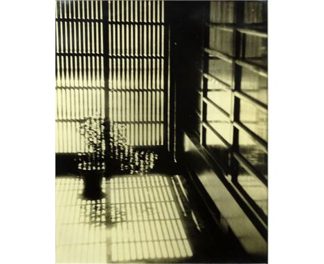 Shikanosuke Yagaki, Japanese (1897-1966) Gelatin Silver Print "Shadow 3, 30's". Gallery Label en Verso: Houk Friedmand Madiso