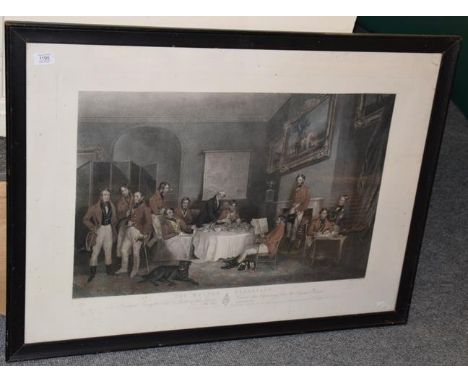 After Francis Grant, the Melton Breakfast, print, 55cm by 80cm
