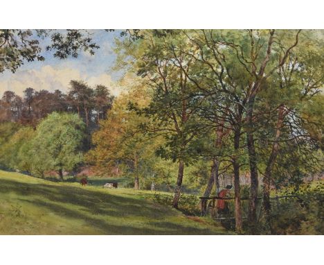 William Henry Millais (British 1828-1899)   Frensham   Watercolour heightened with white   Signed, titled and indistinctly da