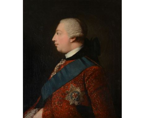 After Allan Ramsay A portrait of George III   Oil on canvas 77.5 x 64cm (30½ x 25 in.)