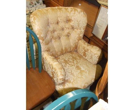 BUTTON BACK ARMCHAIR