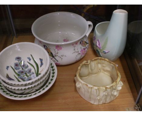 6 PIECES OF CHINA TO INCLUDE 4 PORTMEIRION CARLTONWARE AND HORNSEA