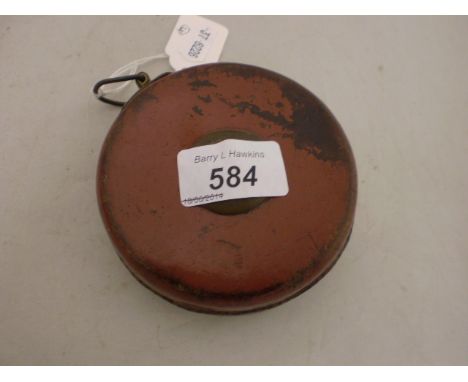 VINTAGE RABONE AND SONS 33FT TAPE MEASURE IN LEATHER CASE