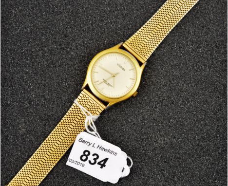 SEKONDA QUARTZ GOLD COLOURED WRIST WATCH ( 03349) WITH GOLD COLOURED STRAP  