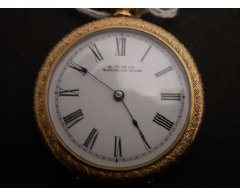 LADIES GOLD PLATED POCKET WATCH BY AWW Co 788598
