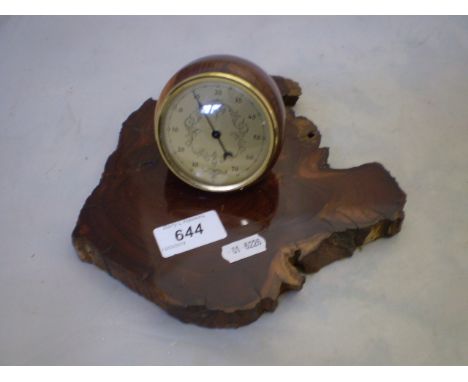 THERMOMETER ON WOODEN BASE