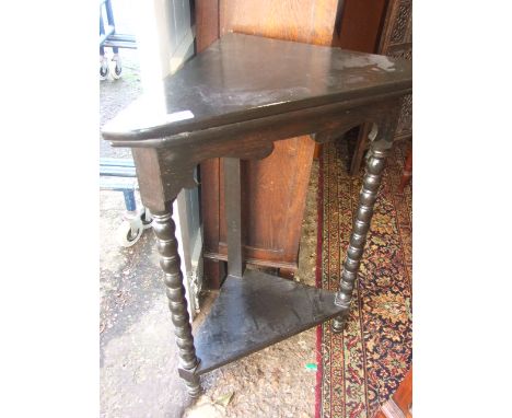 BOBBIN LEG CORNER TABLE