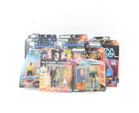 Sixteen Playmates Star Trek action figures, from the First Contact, Voyager and Generations series, comprising Warp Factor Se