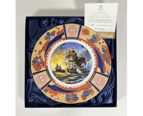 A Royal Worcester limited edition Nelson Collection Battle of the Nile collector's plate complete with original box and certi