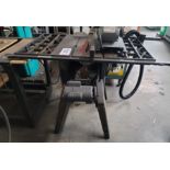 CRAFTSMAN 10" TABLE SAW W/ MITER GAUGE, MODEL NO. 113.298840, 1-1/2 HP, 3450 RPM